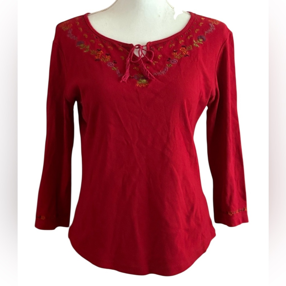 St. John’s Bay petite red top
